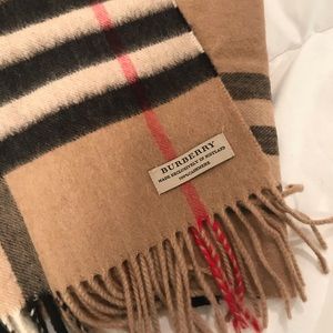 Classic Cashmere Burberry Scarf